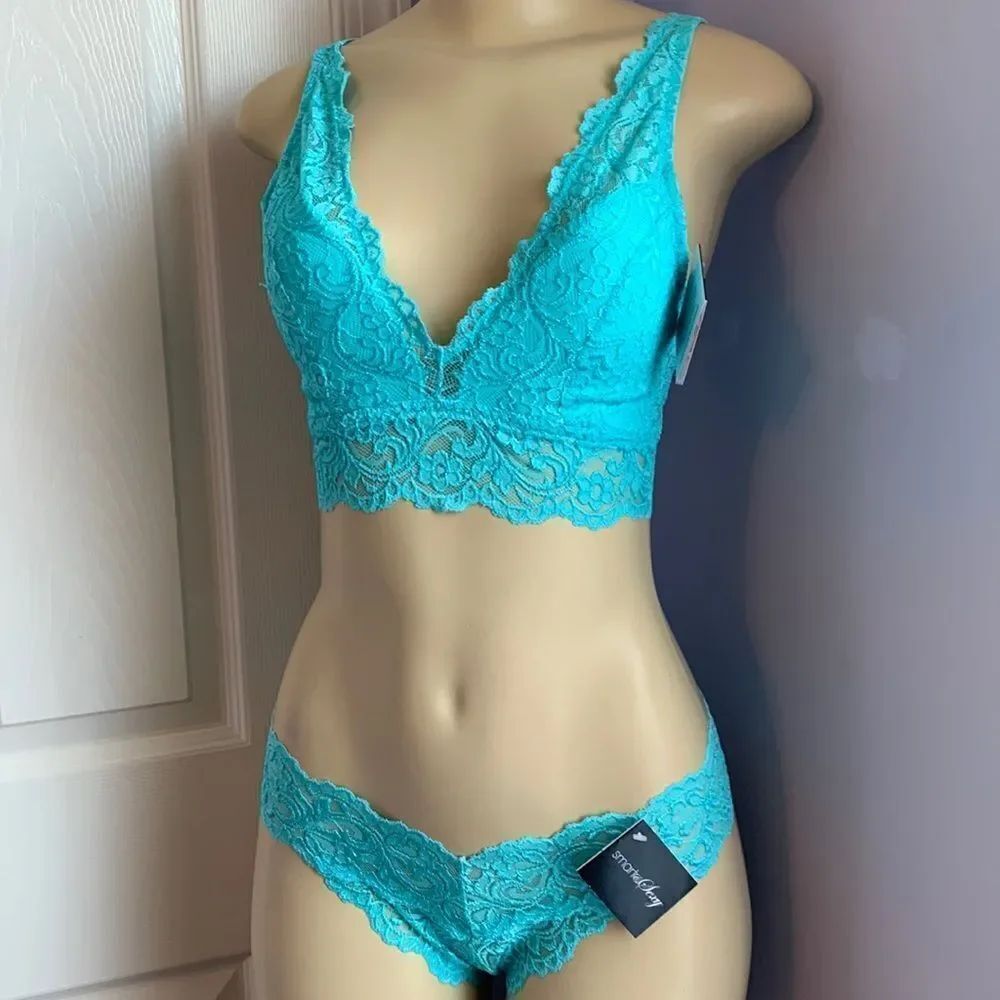 Smart & Sexy Lace Lined Bralette Bra/ Panty Set S/7